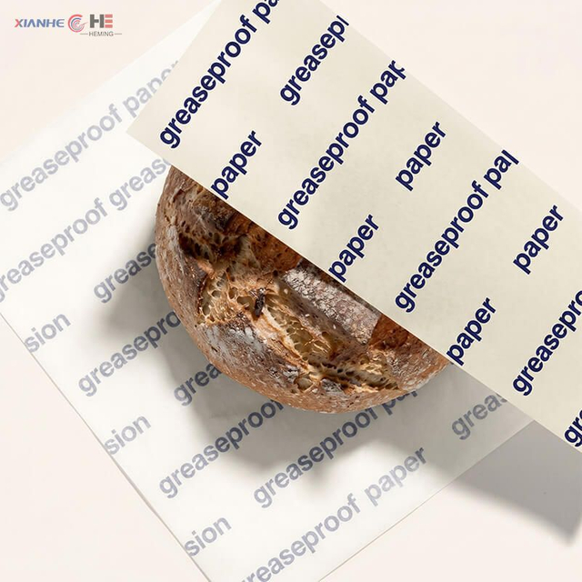 Papel vegetal impresso personalizado com logotipo para embalagens de alimentos