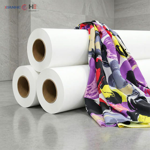 Rouleau de papier de sublimation industrielle avec tissu textile imprim&eacute;