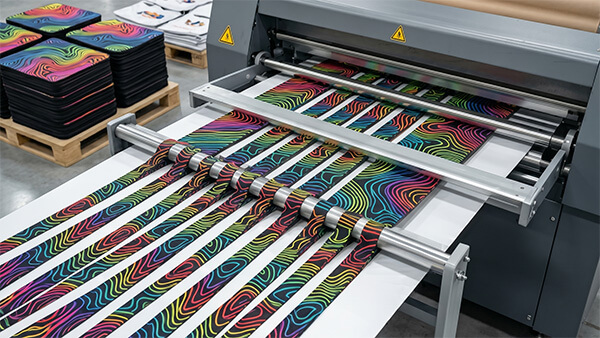 Presse &agrave; chaleur rotative continue, traitement des &eacute;bauches par sublimation, commandes en gros